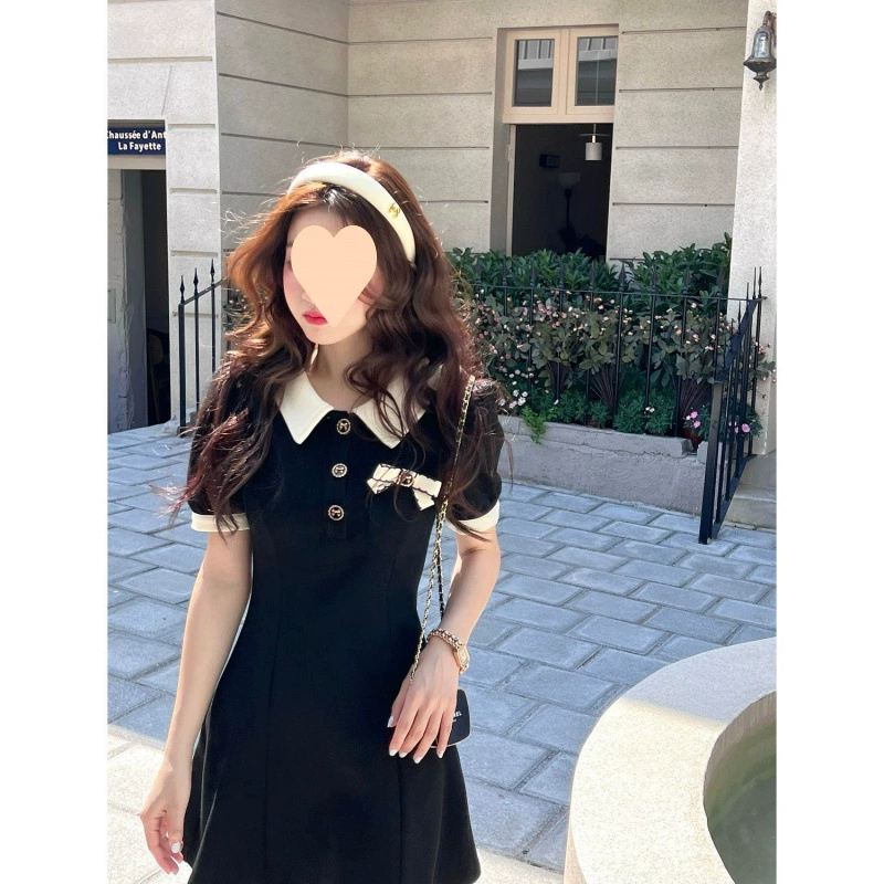 2025 новый летний стиль нишевого платья с лацканами для женщин, миниатюрное, элитное, утягивающее платье-юбка