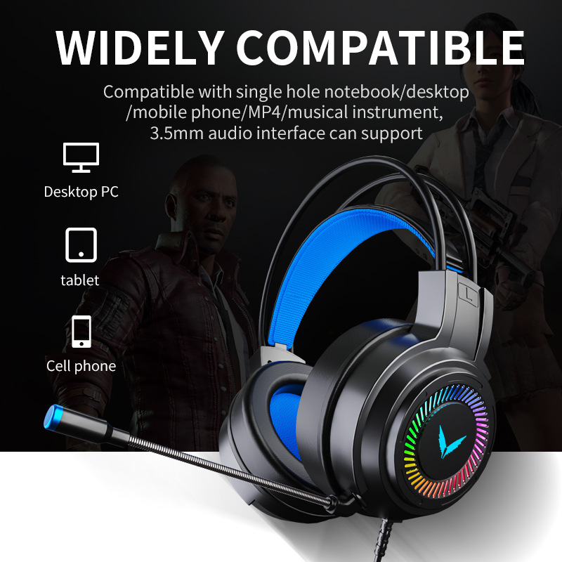 Gaming Headset 7.1 Surround Sound Wired With Microphone For Pc_voghion.com