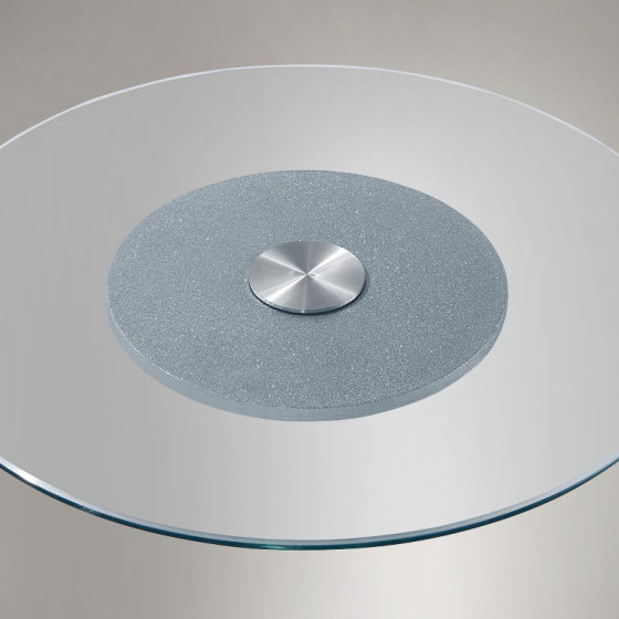 Longfeng Turntable Hotel Household Round Table Glass Turntable Automatic Rotating Anti-rotation Electric Dining Table Turntable Base