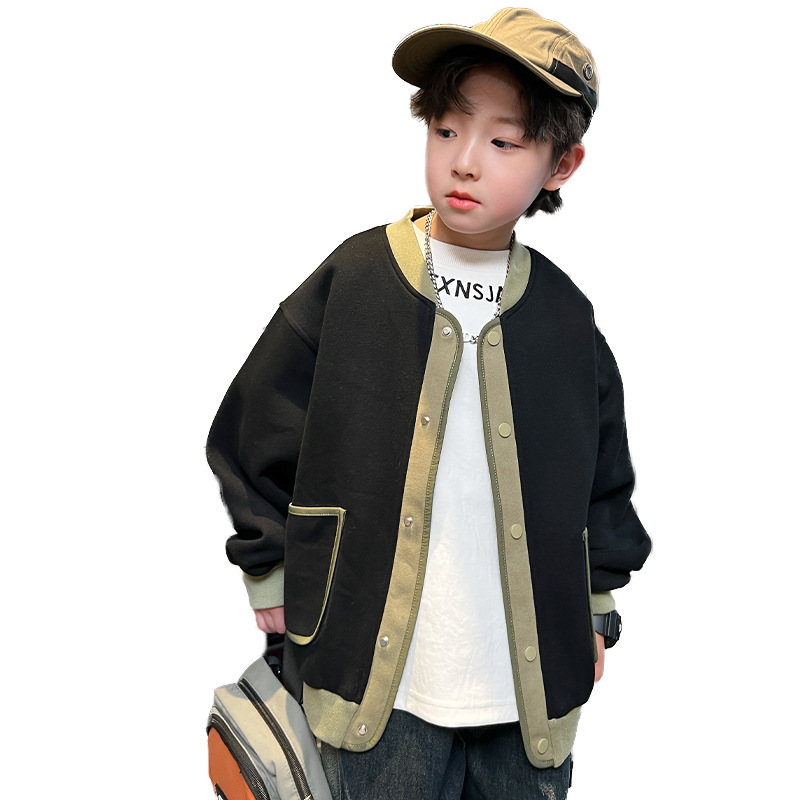 Boys' clothing Korean style jacket 2024 new item, Zhongda children's spring baseball uniform, cool and handsome,_voghion.com