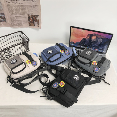 Wholesale spot small backpack women's new ins Korean fashion couple crossbody small bag Japanese trendy student shoulder bag