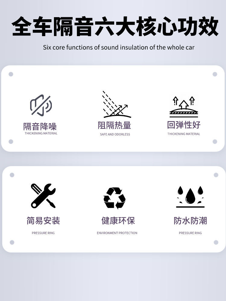 Automobile sound insulation cotton wave cotton egg cotton wave crest rubber plastic cotton sound absorption cotton with adhesive anti-vibration board low frequency king