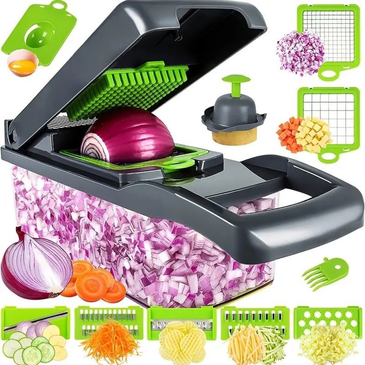 Cortador de verduras multifuncional cortador de seda transfronterizo conjunto de piezas de cocina cortador de verduras artefacto cortador de patatas cortador de verduras cortadoras