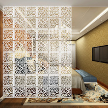 屏风隔断折屏挂屏时尚客厅简约现代中式雕花镂空玄关悬挂折叠式