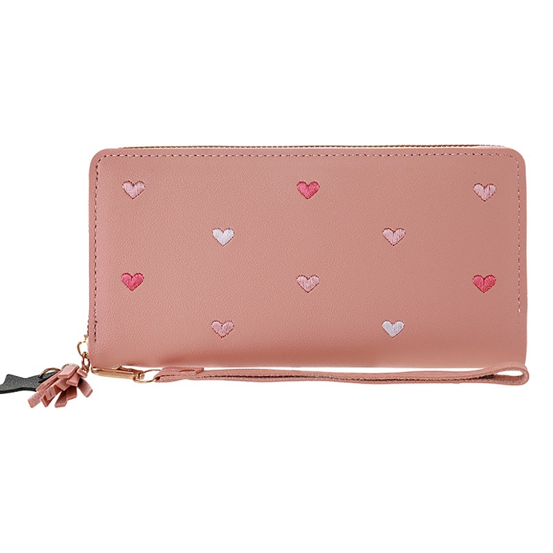 2023 new women's exquisite embroidered multi-functional card holder casual wrist convenient long clutch wallet