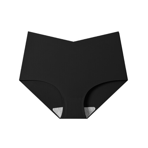 Underpants deep V-shaped non-trace sports ice silk European and American high waist abdomen buttocks lifting women's boxer pants pure cotton crotch