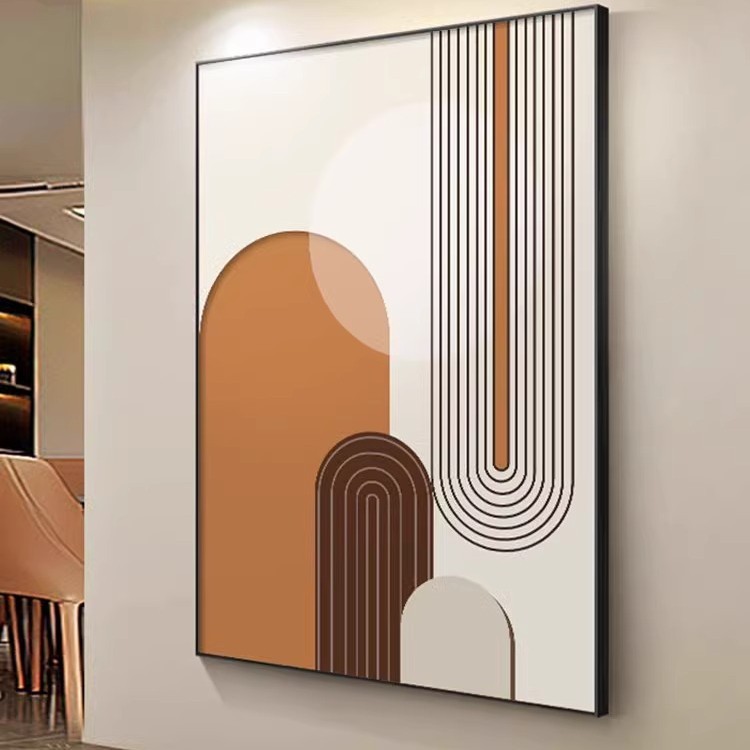 モランディ客間装飾画ソファー背景壁着地画高級感抽象現代シンプル玄関掛け画|undefined