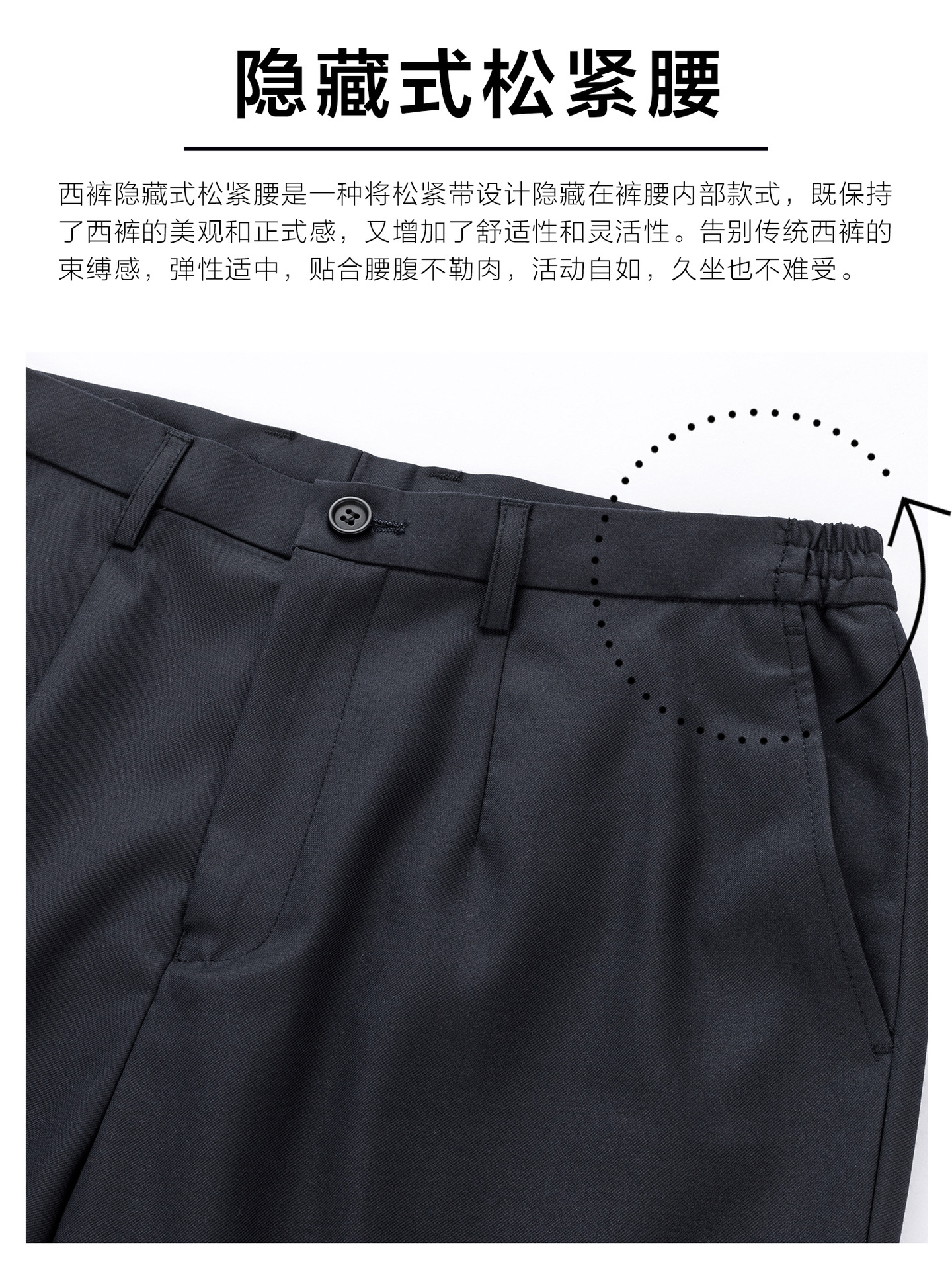 Pantalones de trajes azules tibetanos ropa formal profesional de mujer primavera y otoño pantalones de trabajo tibetanos azul pequeño nueve pantalones occidentales rectos image 2
