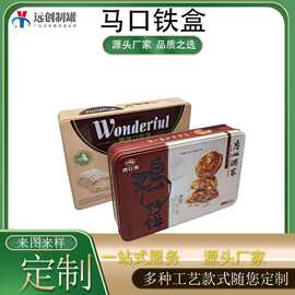 跨境马口铁盒长方形铁罐食品罐包装铁盒大号饼干礼盒铁盒子