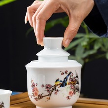 烫酒暖酒壶酒杯白酒家用中式陶瓷复古风热酒具套装老式黄酒温酒器