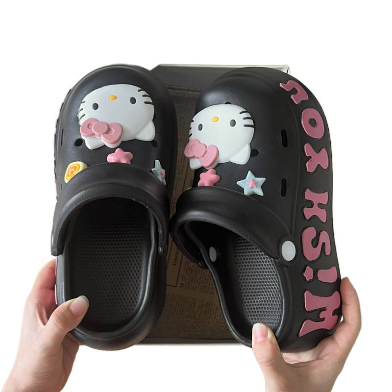 Summer Ultra-Thick New Style Thick-Soled Clogs for Women, Cartoon Design, Eva Integrated, Non-Slip, Odor-Resistant, Height-Increasing Beach Sandals Summer Ultra-Thick New Style Thick-Soled Clogs for Women, Cartoon Design, Eva Integrated, Non-Slip, Odor-Resistant, Height-Increasing Beach Sandals