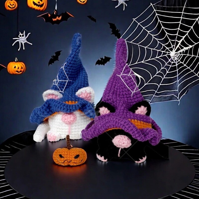 Custom Amazon New Wool Crochet Kit Material Bag Halloween Cat Woven Christmas Doll Custom Amazon New Wool Crochet Kit Material Bag Halloween Cat Woven Christmas Doll
