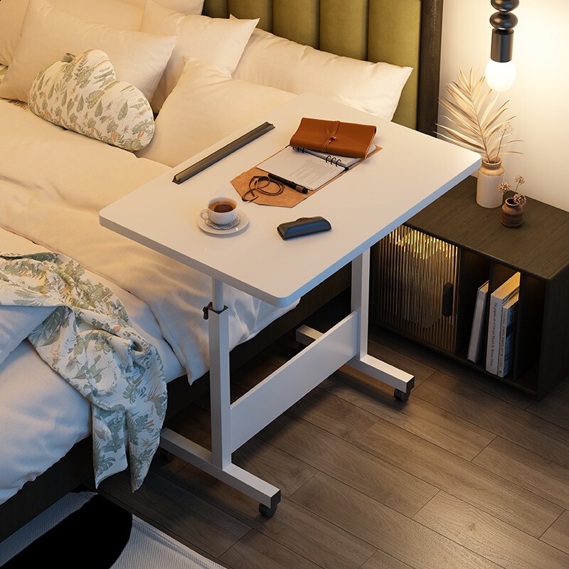 Movable, Adjustable, Foldable, Wheeled, Simple Home-Use Bedside Table, Laptop Folding Table