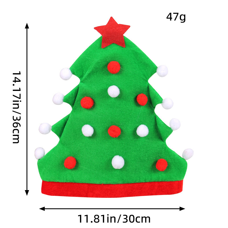 新型クリスマスツリー帽アマゾン創意クリスマス帽祝日パーティー精霊帽クリスマス帽子卸売り|undefined