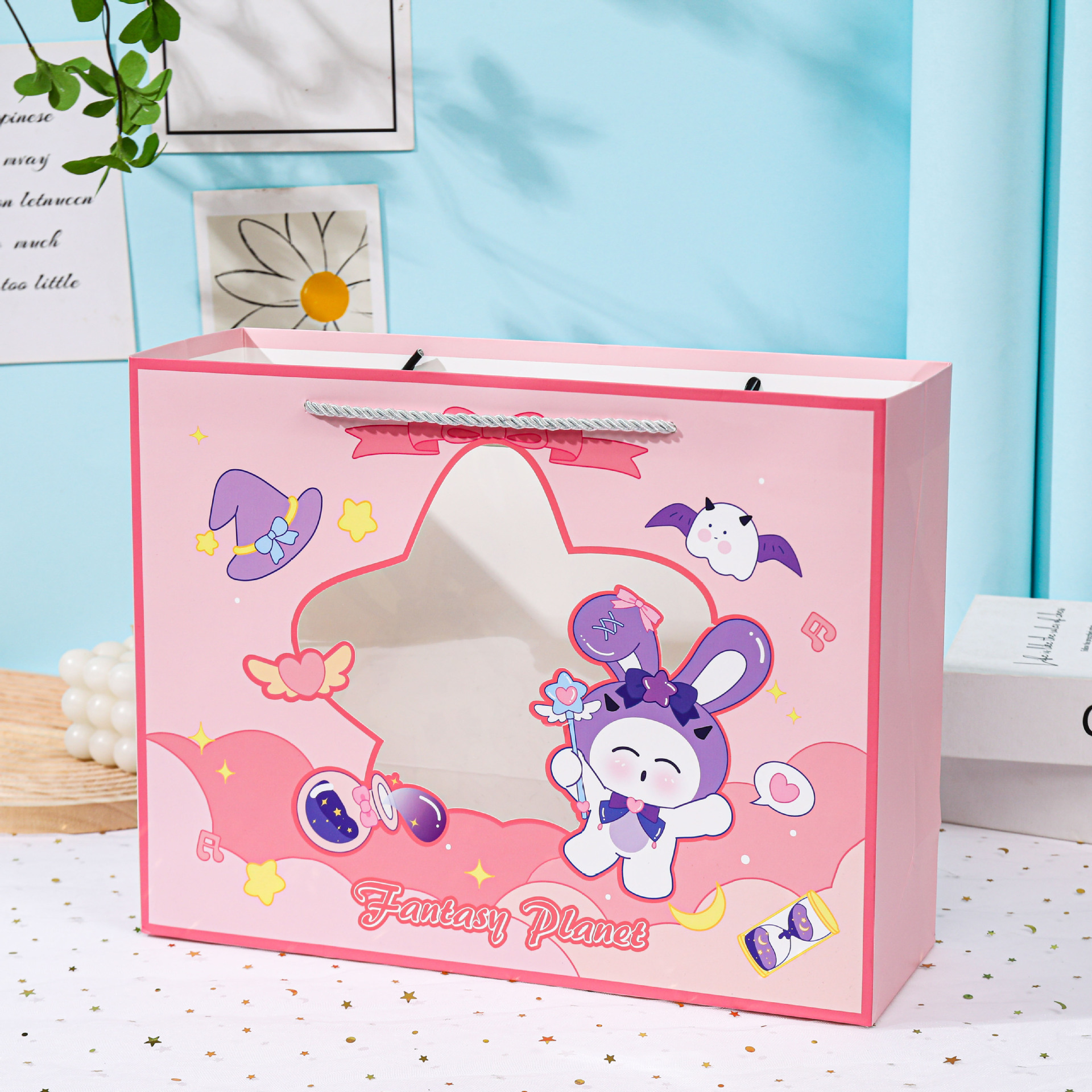 마술 지팡이; 흰색 판지; 19.5*14.5*8.5