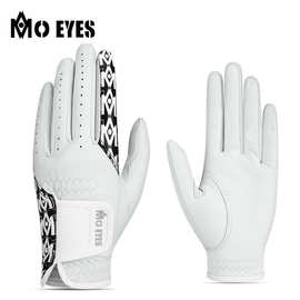 MO EYES魔眼 高尔夫手套女士真皮进口羊皮魔术贴防滑透气双手golf