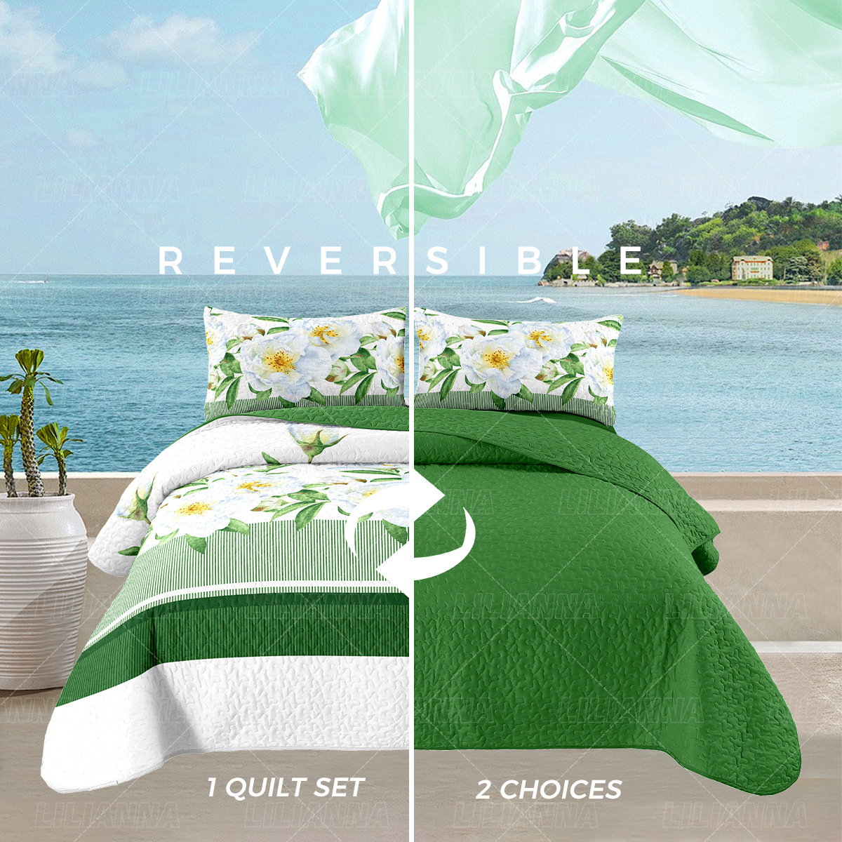 非洲美式床盖3件套黑人美国加拿大外贸专供床上用品绗缝被3件套