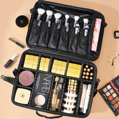 大容量化妝包手提單肩便攜外出化妝品護膚品收納包跟妝紋繡工具包