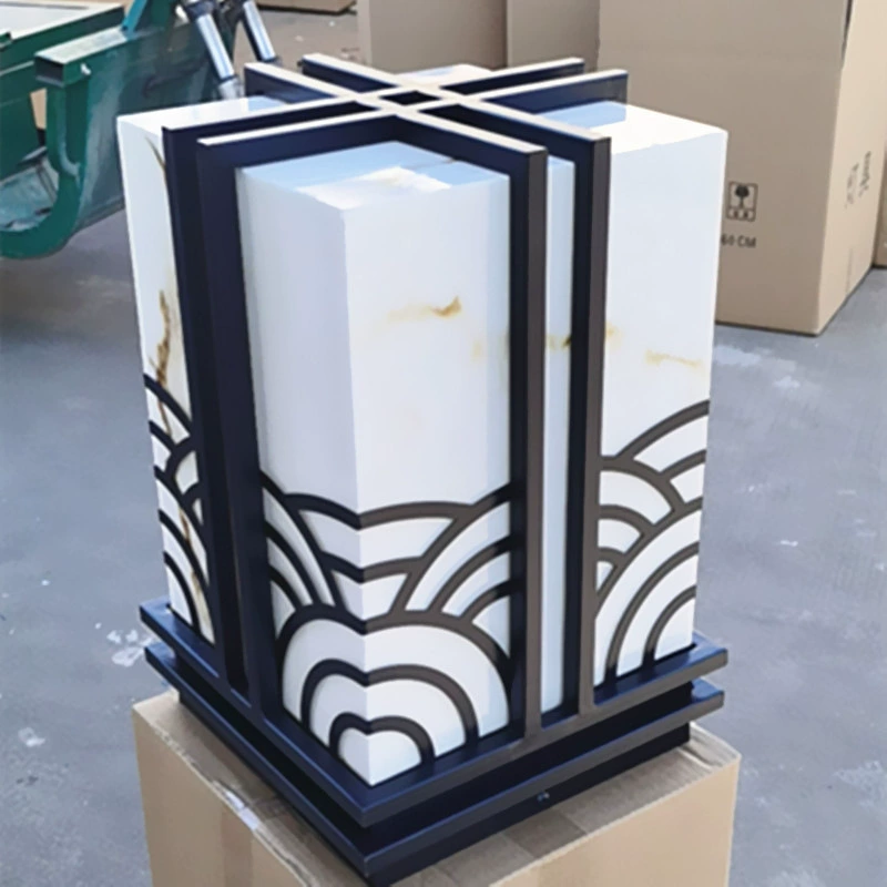 Квадратный настенный столб светильник садовый светильник газонный светильник сообщество вилла дверь наружная стена ландшафтное освещение