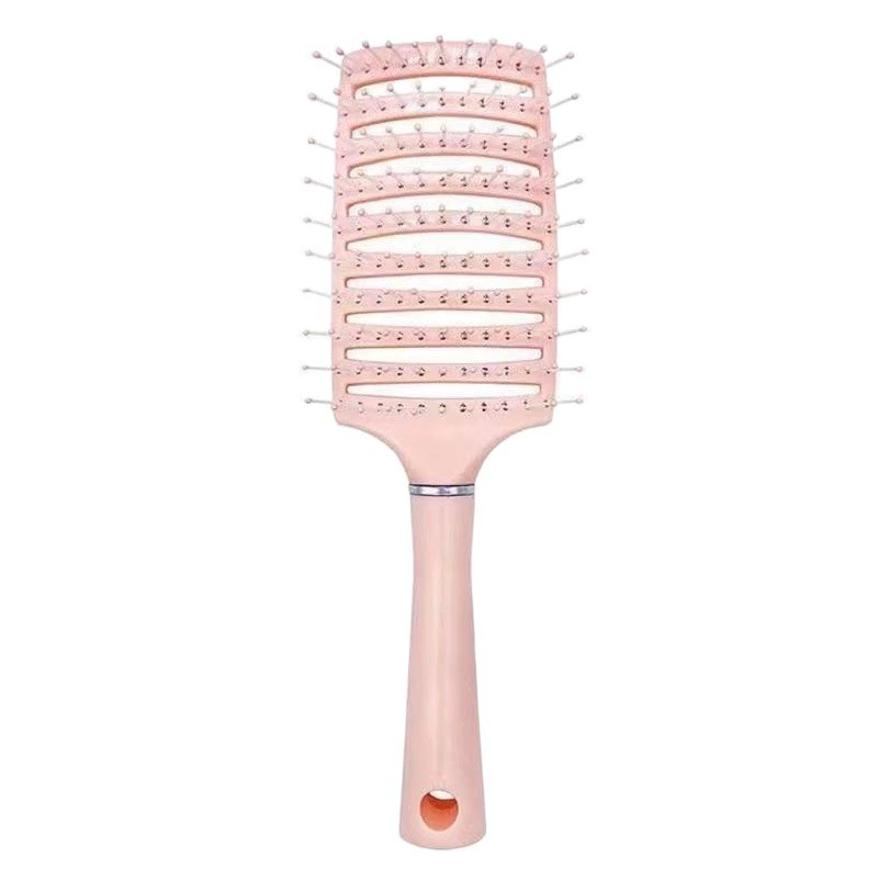 Punzi форма пушистая расческа дамы длинные волосы массажная расческа для волос путешествия портативная большая изогнутая расческа