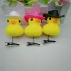 Denim hat duck hair clip