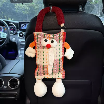 Cartoon Cute Tissue Box for Car tissue box/set - red-big-eyed-tissue-box
