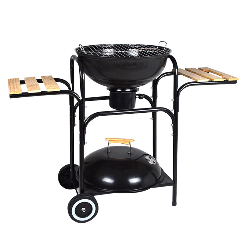 Parrilla de barbacoa de manzana transfronteriza de 18 pulgadas Parrilla de barbacoa de campamento al aire libre Parrilla de barbacoa de patio al por mayor Estufa de barbacoa multifuncional
