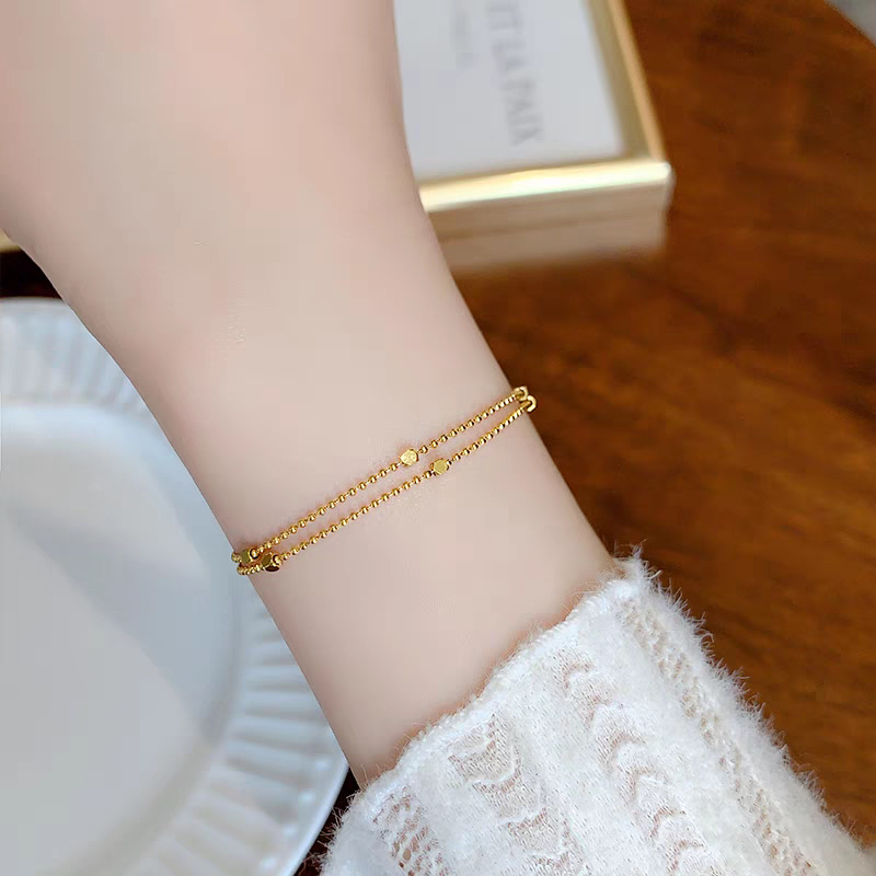 Bracelet breloques plaqué or 18k style japonais et coréen_voghion.com