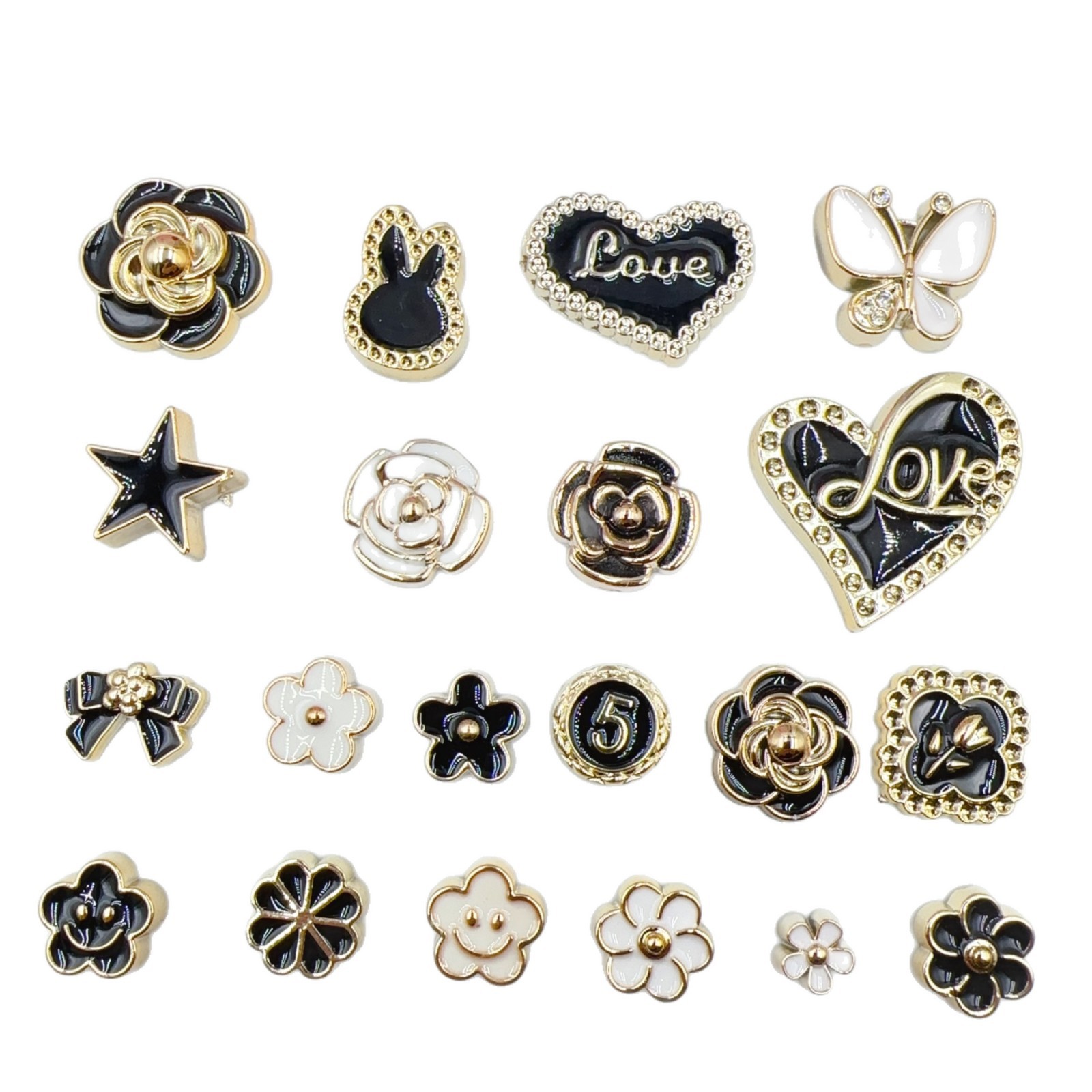 Corea del Sur Xiaofangfengdiy accesorios de joyería goteando aceite camellia amor parche de resina de zapatos de caja de teléfono móvil piezas de decoración de flores