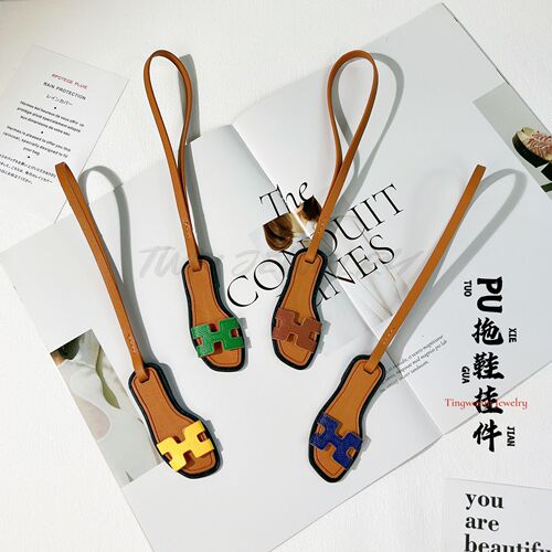 H family new small slippers bag pendant classic Kelly platinum cabbage basket pendant car pendant accessories