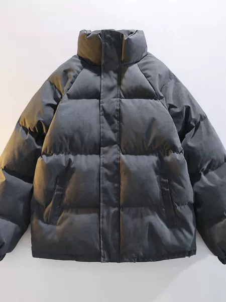Winter coat hot-selling trendy brand Korean-style hooded thick cotton jacket trendy casual puffer jacket fleece-lined jacket