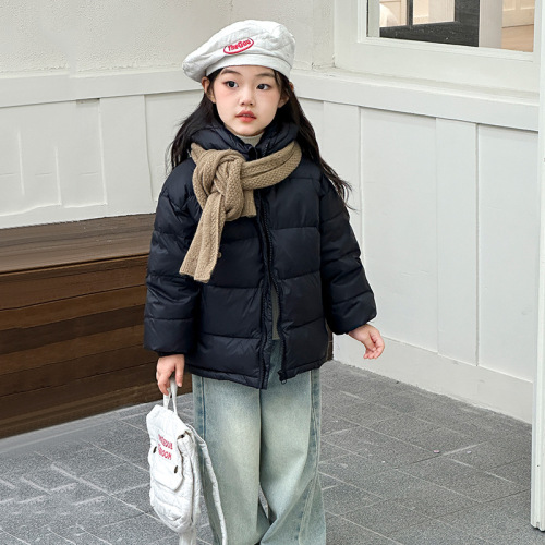 2024 New Korean Style Children's Down Jacket Lightweight Winter Coat for Girls, Baby Down Jacket, Warm Winter Outfit for Kids