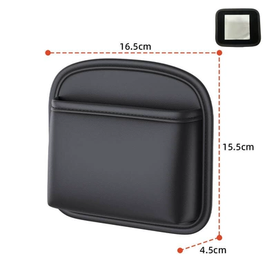 Miscellaneous Items Box, Car Interior — Car storage bag/box - 3200-medium-black-middle-leatherno-buckle-on-the-outside