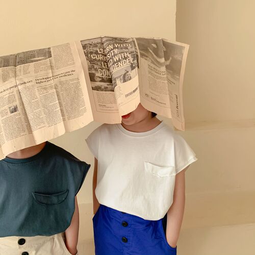 Children's clothing  summer new sleeveless vest t boys cute children's t-shirt girls Korean style summer baby tops