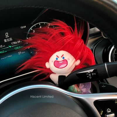 The United States blew up the mermaid princess car block decoration car turn signal wiper doll car accessories ornaments women (Sürətlər qutusu və əl tormozu başlıqları) - genuine-huai-block-decoration-red-haired-mermaid