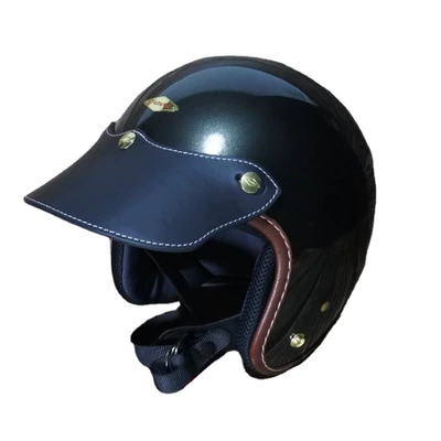 Dəbilqə (Kaska) aksesuarları – Spot thickened leather motorcycle
