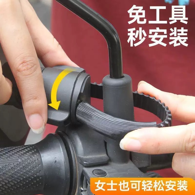 New Motorcycle and Electric Vehicle Phone Holder for Riders, No Need to Remove the Rearview Mirror, Anti-Shock and Anti-Vibration Support Bracket for Riding