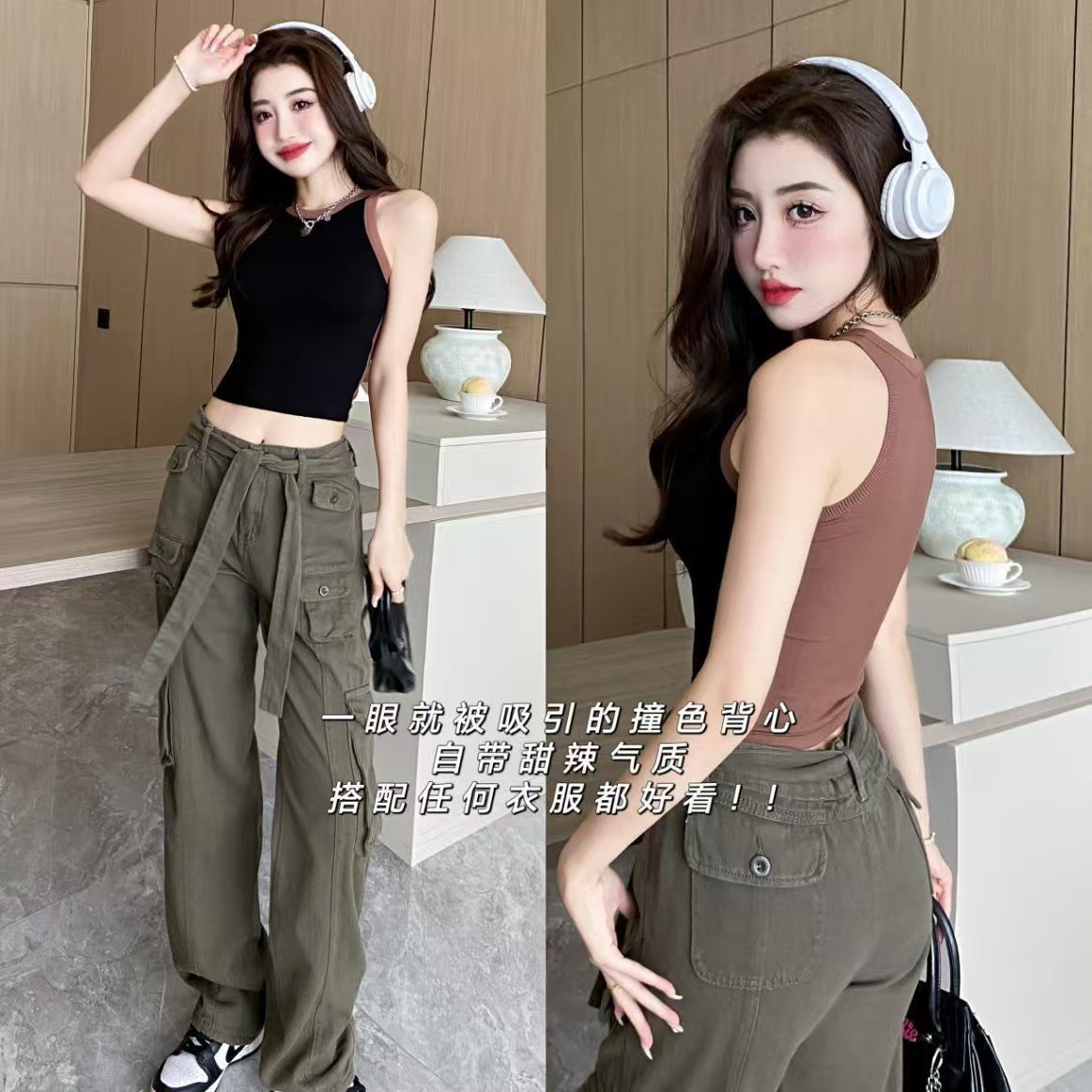 581 # una sola almohadilla de pecho hermosa espalda de diseño de pecho anti-luz ropa interior chica sin mangas adelgazante base hombro ancho espalda