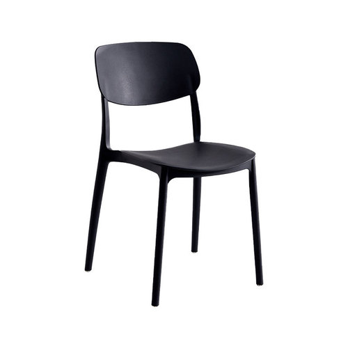 Dining chair for home use, thick plastic chair, stackable, long-lasting comfort, Nordic dining table chair, designer creative backrest stool