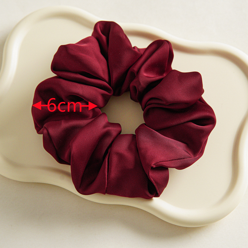 Scrunchie in raso per donna elegante elastico per acconciature_voghion.com
