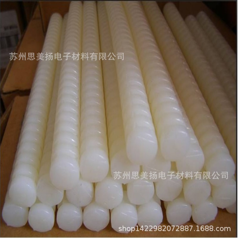 原装3M3748Q热熔胶电子元件固定FDA认证乳白色螺纹防火胶条胶棒