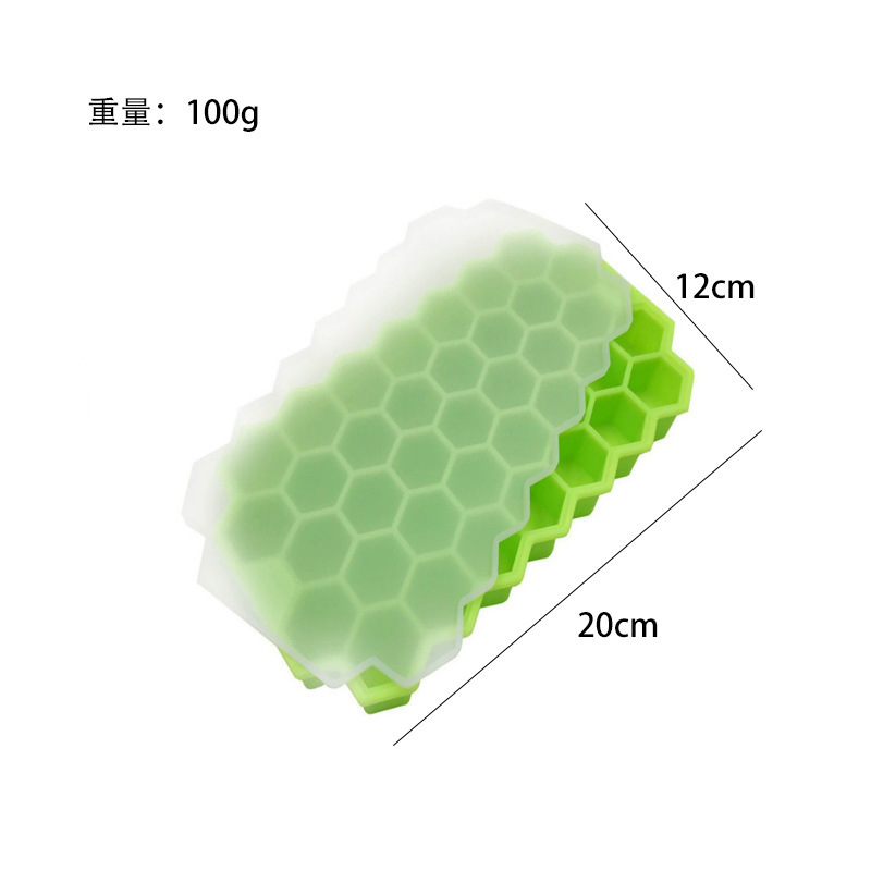 Molde de bloque de hielo congelado con cubierta de silicona rejilla de hielo fabricación de película de hielo cráneo cuadrado máquina de hielo cóctel hockey película de hielo
