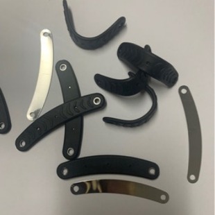 Spot Supply KN95 Cycling Mask Breathing Valve Mask Nose Bridge Strip Rubber-coated Shaped Nose Bridge Clip
