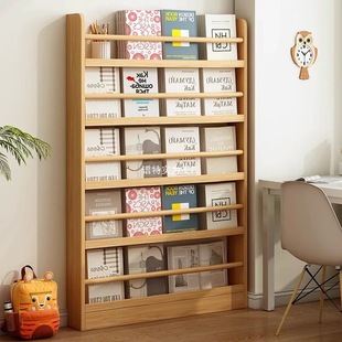 Door Storage Rack Solid Wood Bookshelf Home Bedroom Storage Rack Wall-Hanging Multi-Layer Storage Wall-Mounted Children's Bookcase