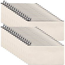 X 57131 Simple Canvas Zipper Pencil Case ���s������朹P��