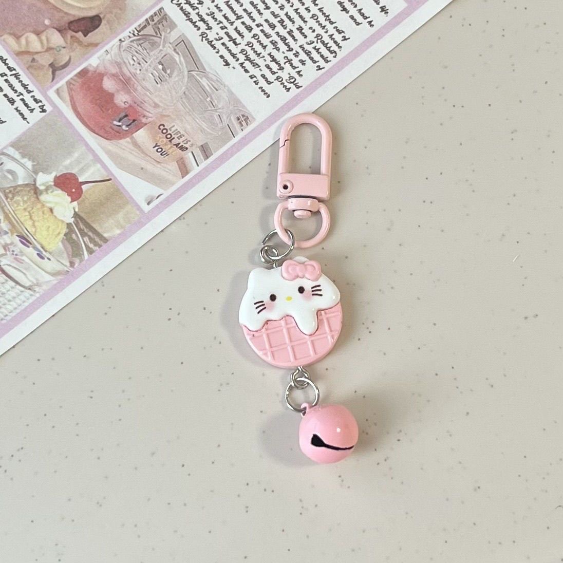 고양이 큐브 음식 장난감 [핑크 라운드 케이크] 핑크 버튼