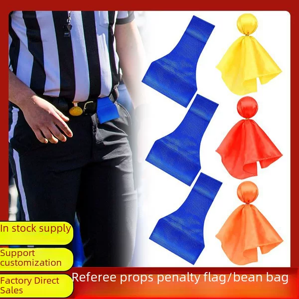 Multi-Specification Rugby Penalty Flags, Referee Signal Flags for Competitions, Specialized Referee Props for Outdoor Sports Events