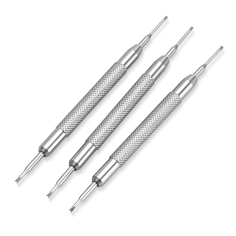 拆表带修表工具 不锈钢生耳批可拆卸批头 双头拆表耳器双头小耳批