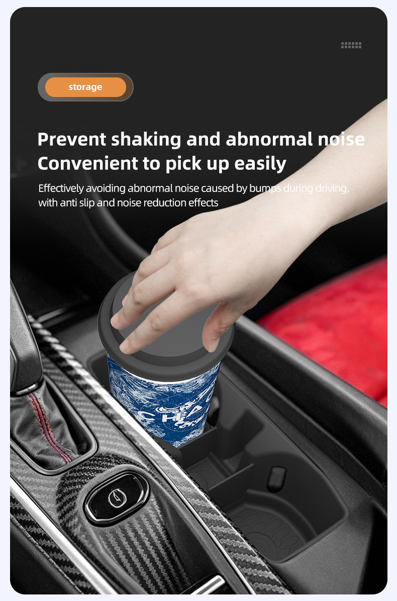 Suitable for 24-26 Charger models, center console cup holder cover, protective anti-slip mat, car-specific modification accessories