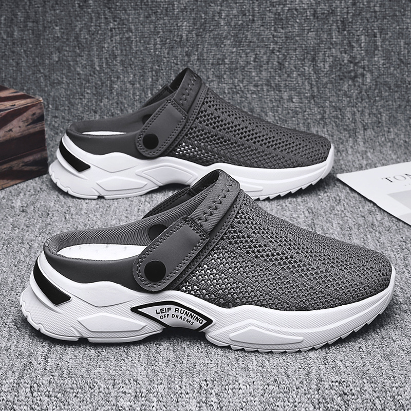 Zapatillas de moda transfronterizas de tamaño grande zapatillas de verano para hombres zapatos de playa un zapato dos zapatillas deportivas para hombres image 3